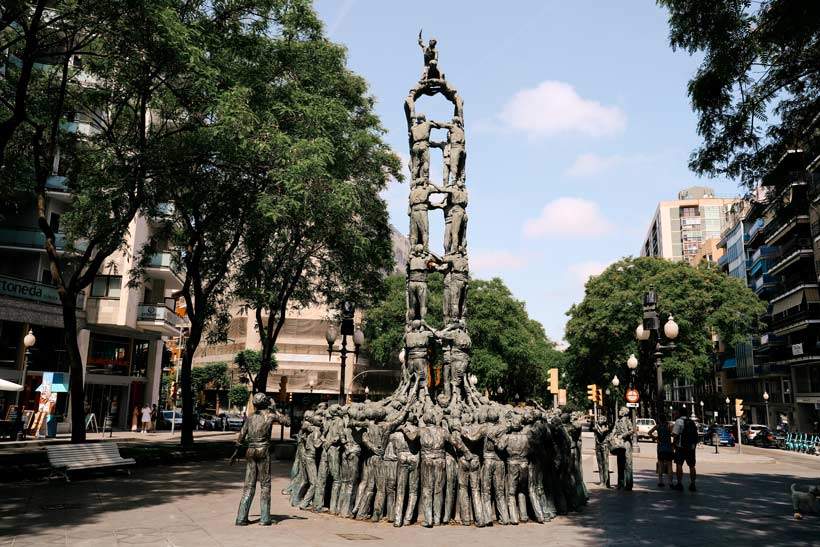 Qué ver en Tarragona Rambla Nova Castellers Monumento Mejores lugares Cataluña