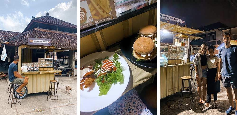 qué ver en Bali Lugares más bonitos indonesia Qué ver en Ubud y Alrededores Qué ver cerca de Ubud Dónde comer en ubud Dónde comer en Bali las mejores hamburguesas Burger Kita