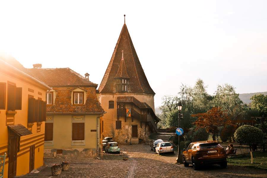 Qué ver en Sighisoara Torre Cizmarilor Turnul Qué ver en Transilvania Lugares más bonitos Qué ver en Rumanía